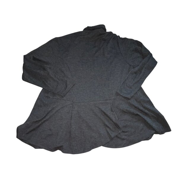 Premise Woman Open Front Knit Cardigan-Gray-Sizw 2X-NWT - Picture 6 of 7